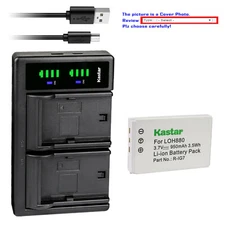Kastar Battery LTD2 USB Charger for Logitech Harmony One Advanced R-RG7 LOH880