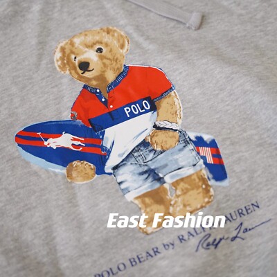 Polo Ralph Lauren Slim Fit Surf Board USA Bear hoodie | eBay
