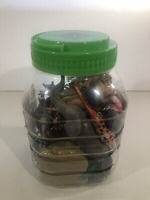 Animal Zone safari toy animals bucket toy plastic jungle Animal Zone safari toy animals bucket toy plastic jungle
