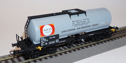 Electrotren Wagon Citerne Vinos Savin - RENFE Ep V - HO 1/87 - Excellent