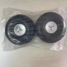 Pair of 5 inch Rubber Landing Gear for Airplane RC Wheels Tires Model Parts