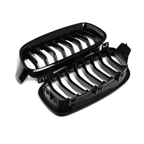For BMW 3 Series F30 F31 F35 2012-18 ABS Gloss Black Front Bumper Kidney Grilles - Picture 12 of 16
