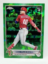 2022 Topps Chrome Update Sapphire Simon Muzziotti RC Refractor Green /75 US19