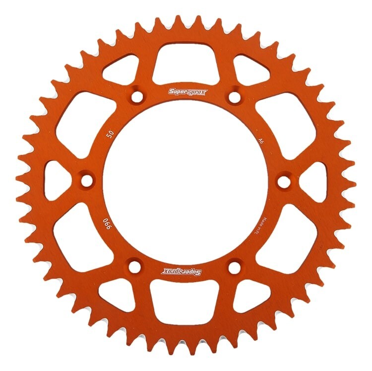 Couronne arrière Ergal 7075-T6 pour KTM SX EXC 52 dents référence JTR897.52 couleur