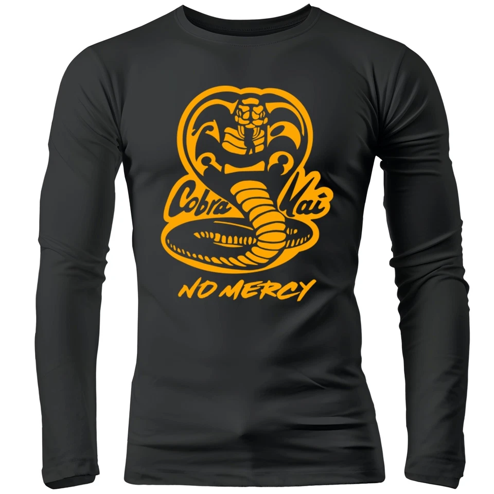 Cobra Kai Karate Kid No Mercy Brazilian jiu-jitsu Adult Long Sleeve Rash Guard - Image 3 of 4