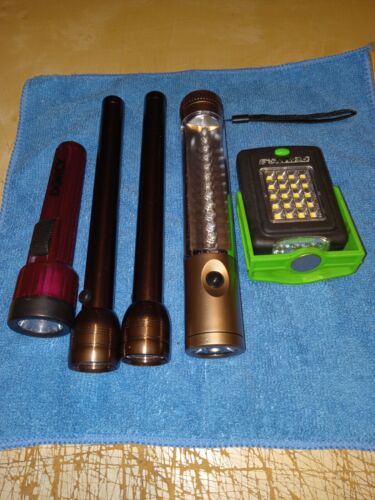 Lot of 5 AA Flashlights
