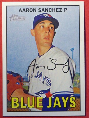 2016 Topps Heritage Aaron Sanchez #416 (Blue Jays) NM+