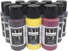 Badger Air-Brush Minitaire 12-Color Ghost Tint Transparent Acrylic Paint Set