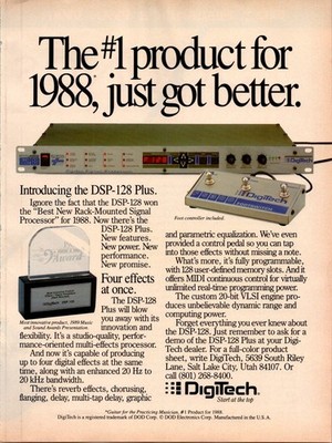 1989   DigiTech DSP-128 Print Ad   1980's Guitar FA-18