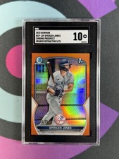 2023 Bowman SPENCER JONES 1st ORANGE /25 SGC 10 GEM MINT BCP-139