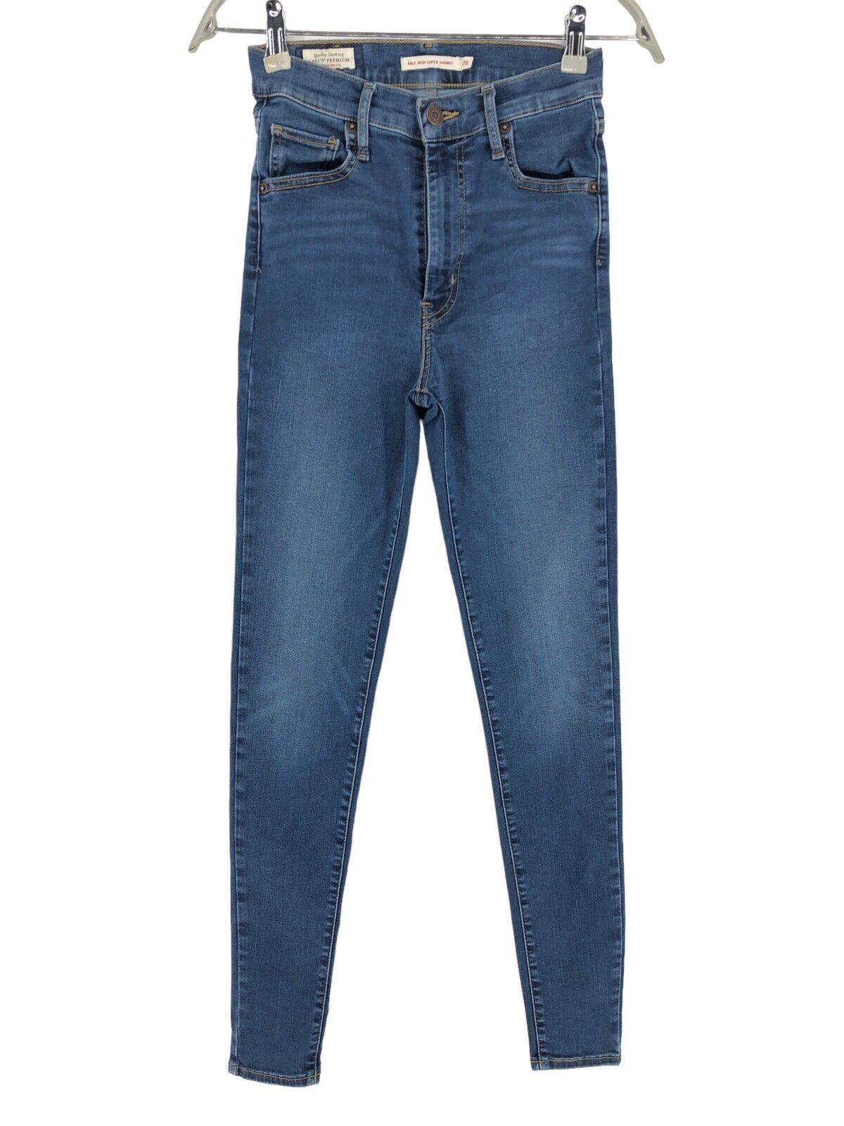 LEVI'S STRAUSS & CO Women Mile High Super Skinny A Jeans Size W26 L30