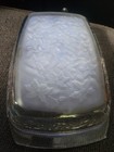 Vintage Princess House Fantasia 8.5" x 13" Glass Poinsettia Baking Dish frosted — photo 2