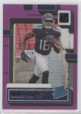 2022 Panini Clearly Donruss Rated Rookie Purple 145/175 Treylon Burks #62 1u6