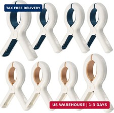 Large Beach Towel Clips Heavy Duty Plastic Towel Clips for Beach Pool Chairs on
