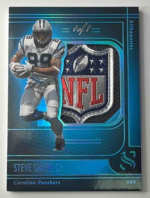 Steve Smith Sr. 2025 Panini Silhouette #SS-SSH Patch NFL Shield 1/1 Panthers KG