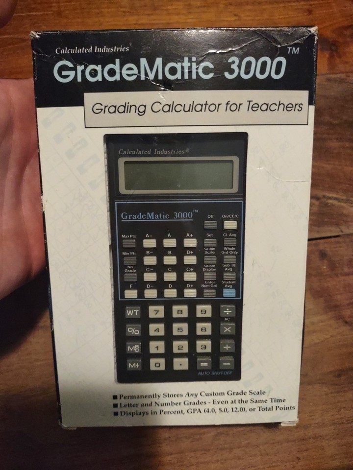 Vintage GradeMatic 3000 Grading Calculator for teachers 