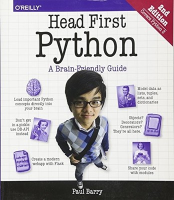 HEAD FIRST PYTHON: A BRAIN-FRIENDLY GUIDE By Paul Barry **BRAND NEW**