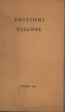 Edizioni tallone - s.a. (Alberto Tallone) [1962]