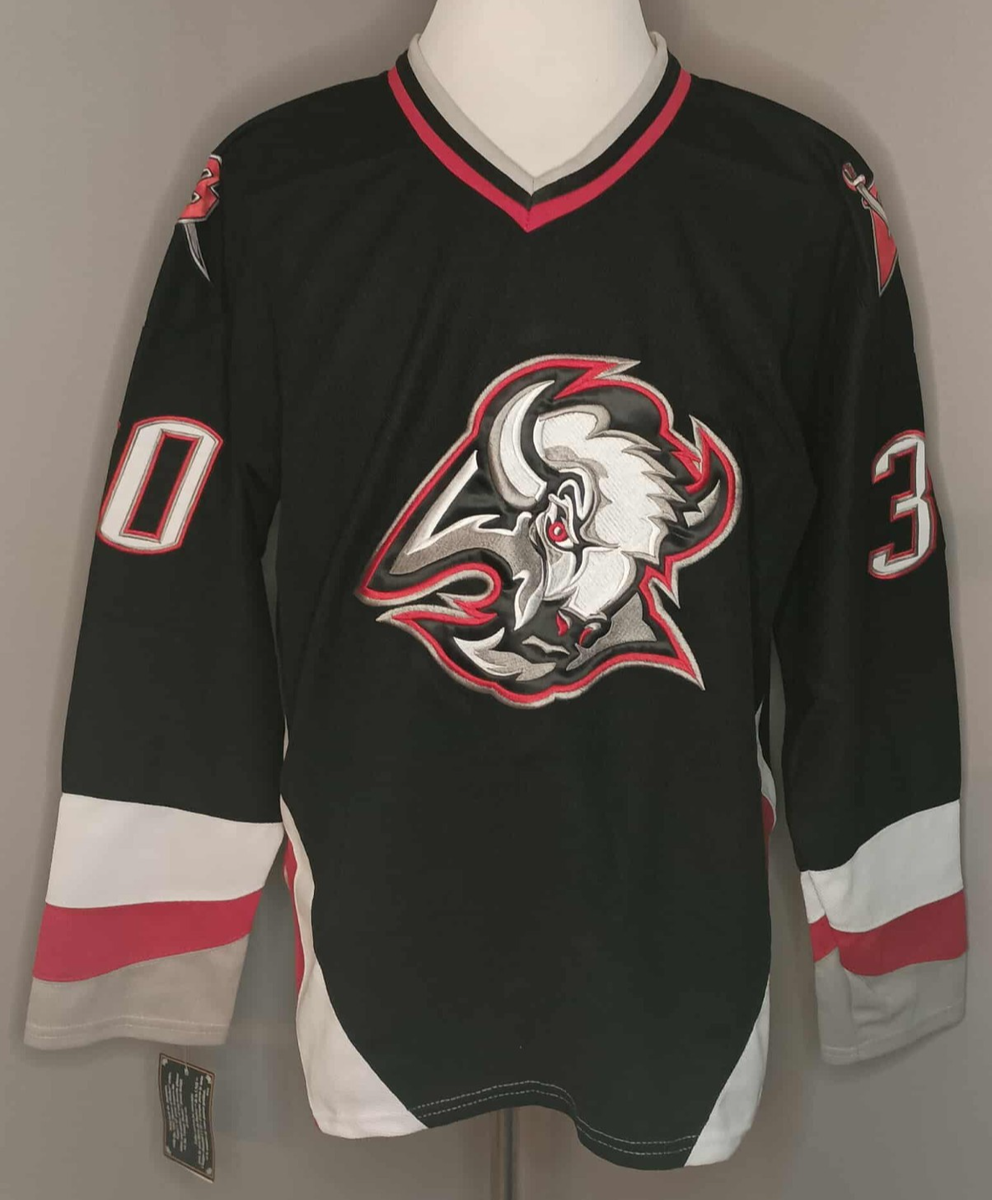 Maillot Vintage CCM Buffalo Sabres Ryan Miller #30 Blanc - Taille L - Occasion, Fabriqué Au Canada