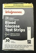 Walgreens Blood Glucose Test Strips. QTY-30, Exp 11/25 FREE FAST SHIPPING