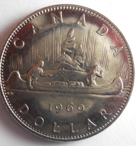 1969 CANADA DOLLAR - AU/UNC - Excellent Coin - Lot #M31