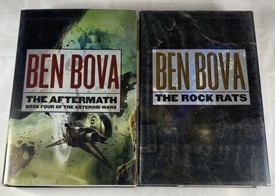 Asteroid Wars Book 2 & 4 Lot by Ben Bova Ex Library Rock Rats Aftermath HB