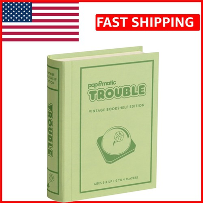 #ad Trouble Vintage Bookshelf Edition Linen Wrapped Book Box amp; Slipcase Pop O M... $34.99