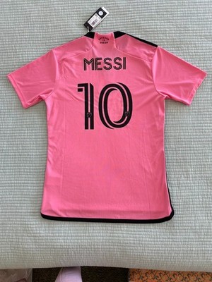 Adidas Inter Miami CF Lionel Messi Home Soccer Jersey Pink JE9741