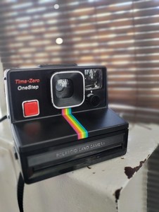 Vintage TESTED Polaroid Time Zero One Step Instant Land Camera with Strap