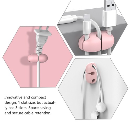 6 Pcs Data Cable Organizer Wire Holder Organiser Miss Cord Keepers - Afbeelding 9 van 11