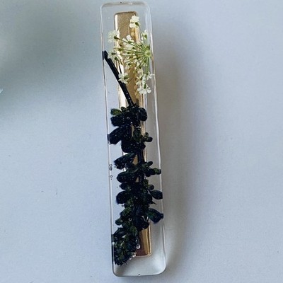 Handmade Epoxy Hair Clips   Real Dried Flowers Resin Accessories