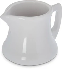 Plastic Creamer Pitcher 3 Ounce for Restaurant and Kitchen Use White Color