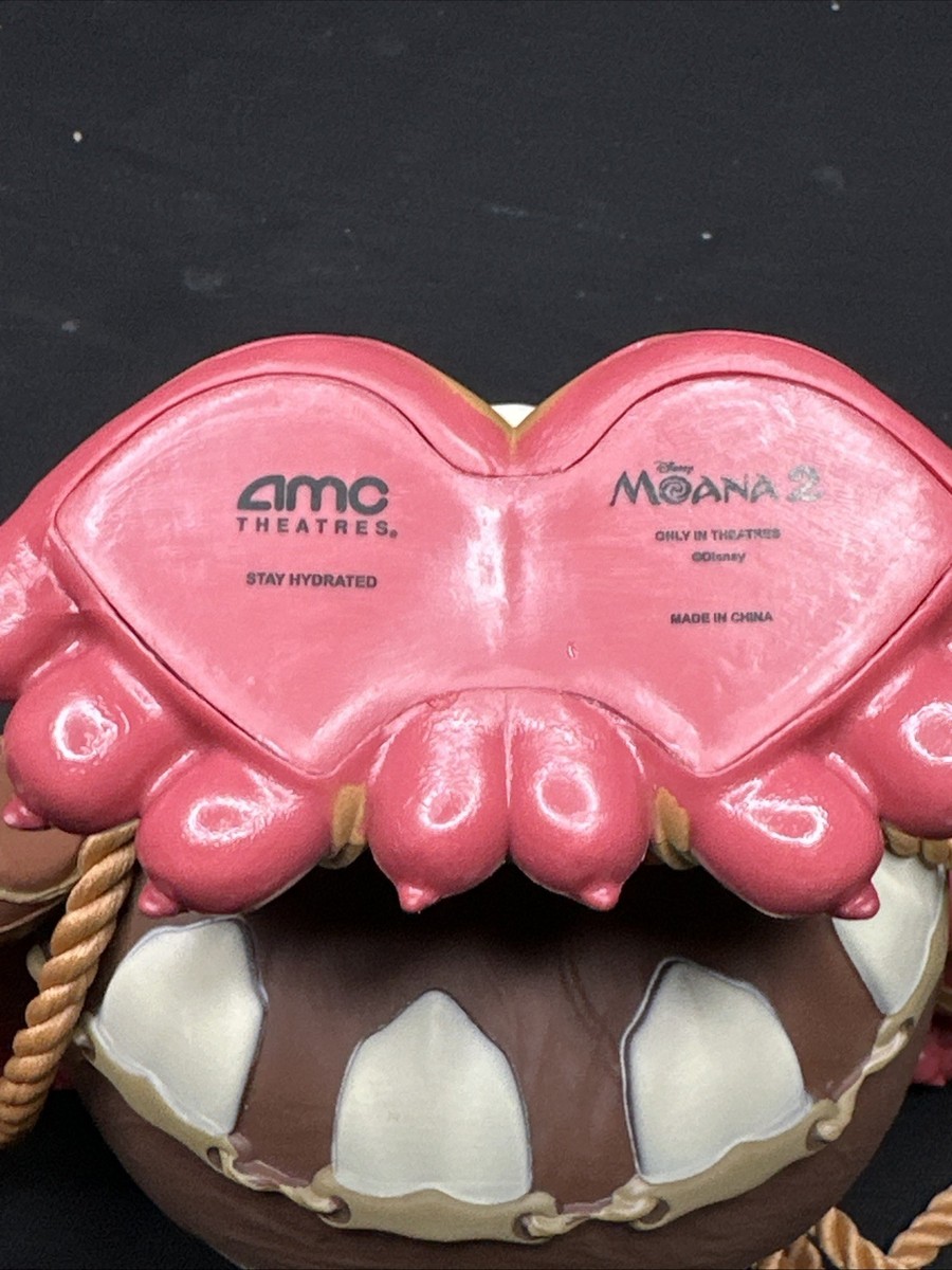 Disney Moana 2 AMC Tin Popcorn Bucket And Kakamora Sipper