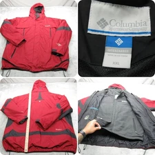Columbia Jacket Mens XXL Red Interchange Bugaboo Waterproof Removable Liner 3in1