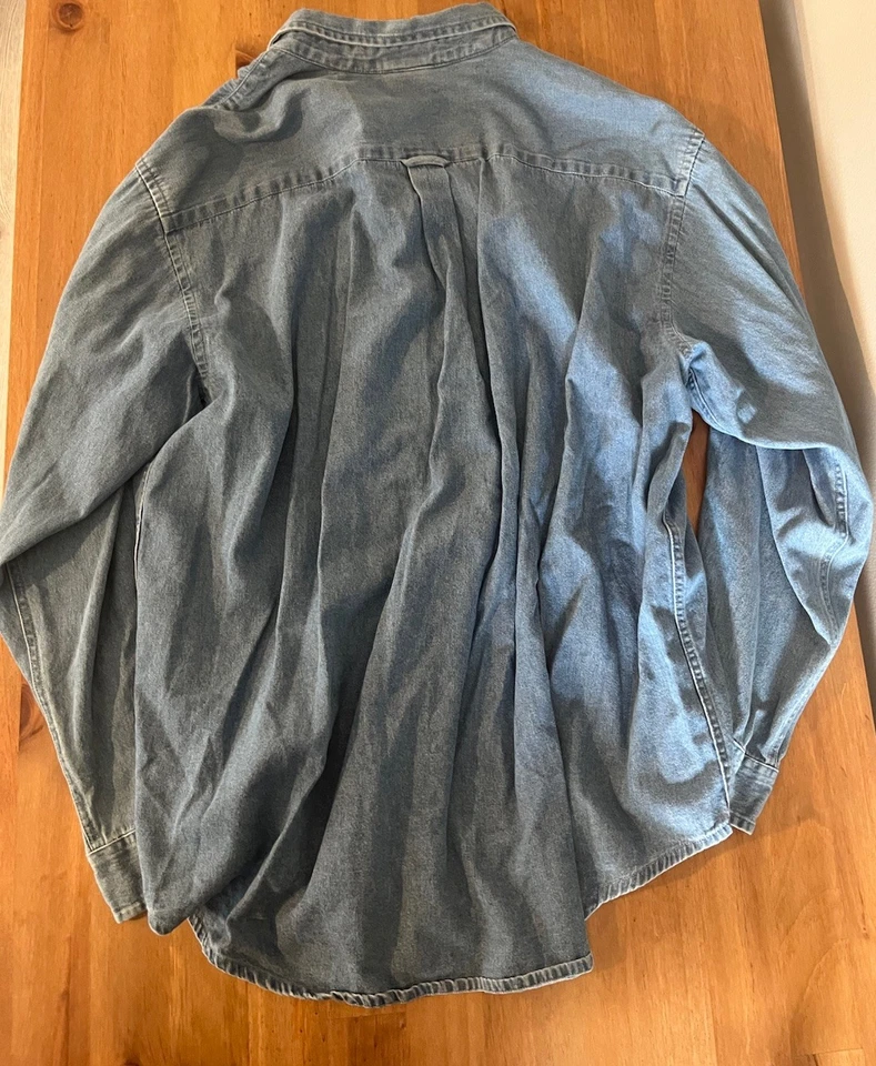 CAMISA VAQUERA VINTAGE/OHIO STATE/OSU 2XL MANGA LARGA CON BOTONES CON BOLSILLOS Foto 2 de 4