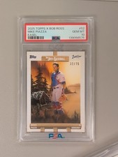 2025 Topps X Bob Ross the Joy of Baseball - Mike Piazza #52 Easel /75