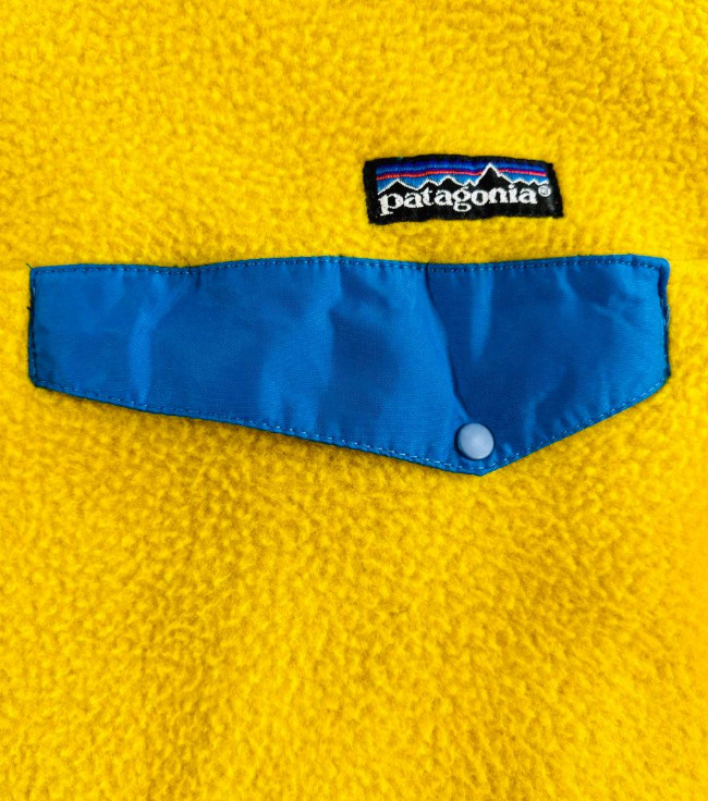 90s 92 Year Vintage Patagonia Synchilla Snap T Curry Size M image 10