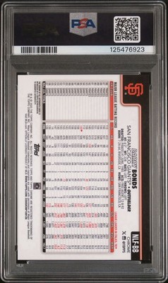 2025 Topps Chrome Barry Bonds Auto Orange /25 PSA 9 #NLF-BB