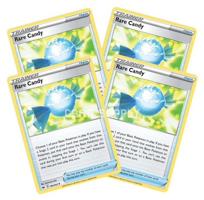 (x4 Playset) Rare Candy 141/159 (NM) Uncommon SWSH: Crown Zenith 2023 TCG