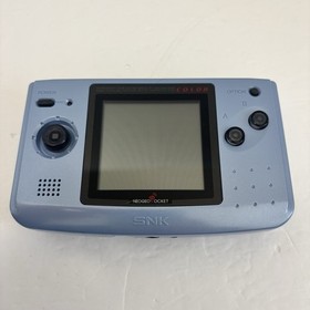 Neo Geo Pocket Color SNK Platinum Blue Handheld Console with Game Tested & Works