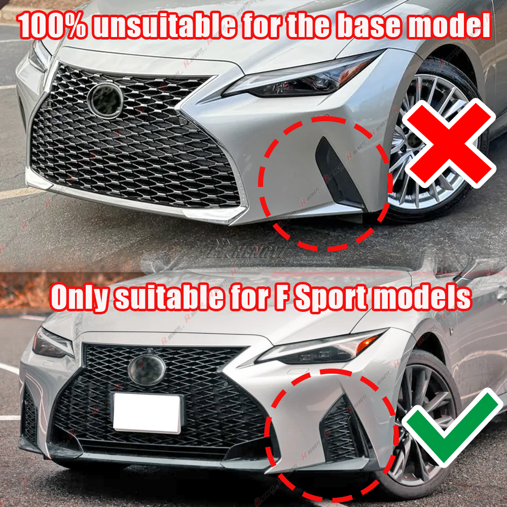 3PCS] FOR 21-25 LEXUS IS350 IS500 F-SPORT V-STYLE CARBON STYLE