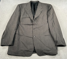 Ermenegildo Zegna Soft Coat Men's 46 Gray Wool Super 120 Blazer 3-Button Preppy