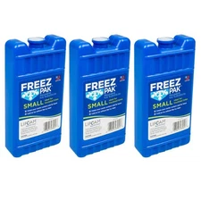 3X Reusable Small Ice Packs Freez Block Cold Food