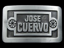 SB07158 VINTAGE 1977 JOSE CUERVO TEQUILA BOOZE ADVERTISEMENT BELT BUCKLE