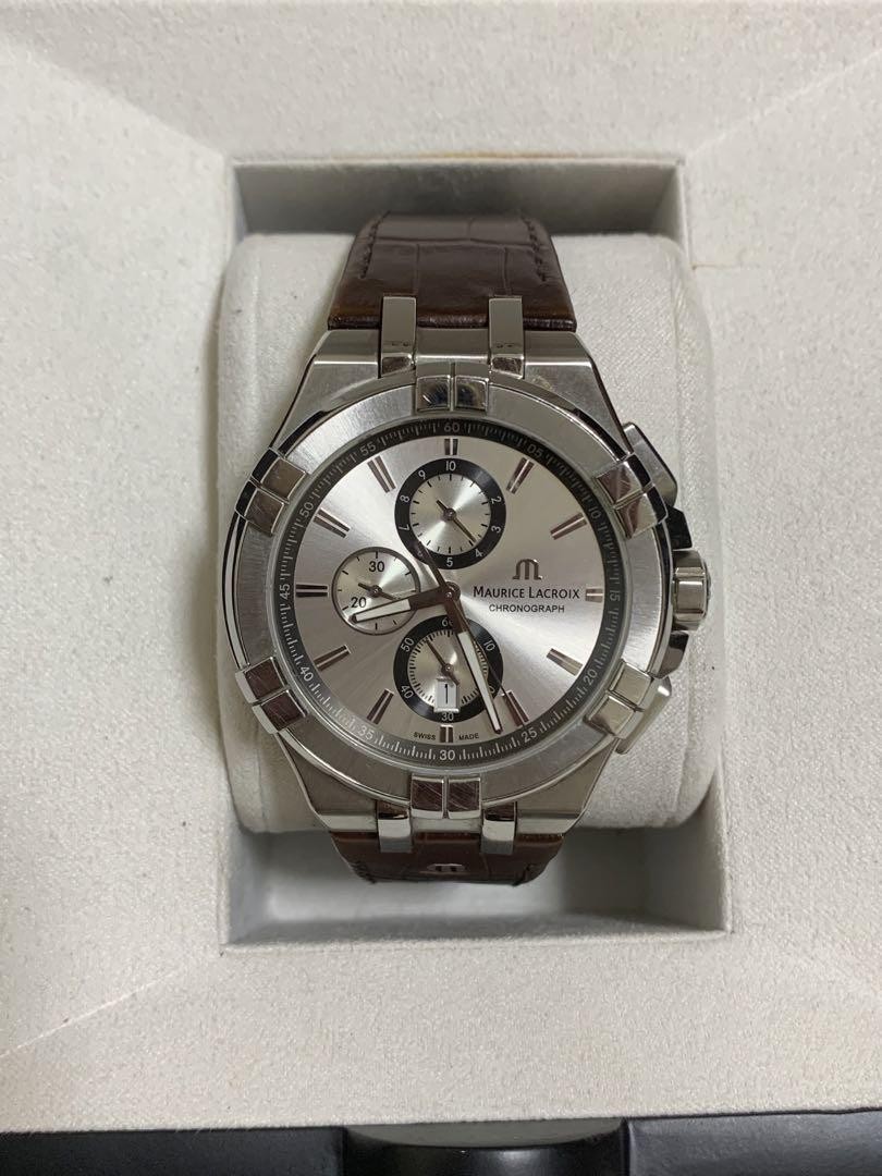 Christian Lacroix Watch New in Box New Battery Maurice Lacroix Chronograph Watch Battery dead | eBay main image 4
