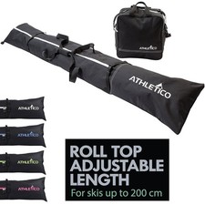 Ski Bag and Ski Boot Bag Combo for Air Travel Unpadded Ski Bag Ski Bag Travel