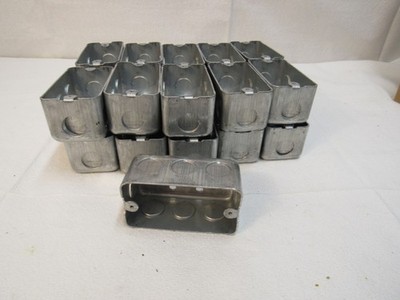 Steel City 58361 1/2 Galvanized Utility Outlet Boxes 1/2'' KO  Lot of 21