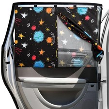 Car Window Shades, 2 Packs Magnetic Car Sun Shades for Baby, 2 Layers for Bla...