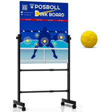 Pickleball Practice Board Dink Rebounder with Stand Pickleball Wall for Pract...