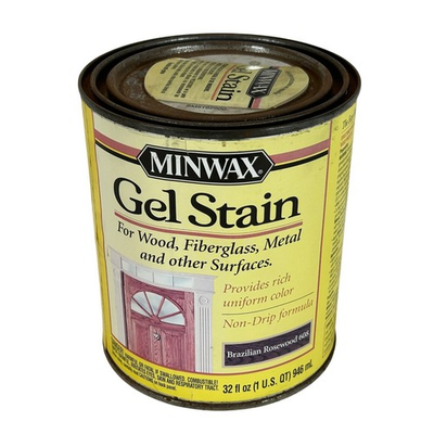 #ad Minwax Gel Stain Brazilian Rosewood 608 For Wood Fiberglass Metal 32 oz $42.73